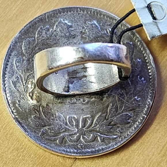 Louis Phillippe I Roi des Francais Silver Coin Ring - Picture 4 of 4